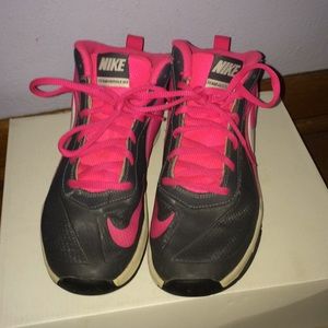 Gray & Pink Nike shoes. 💕
